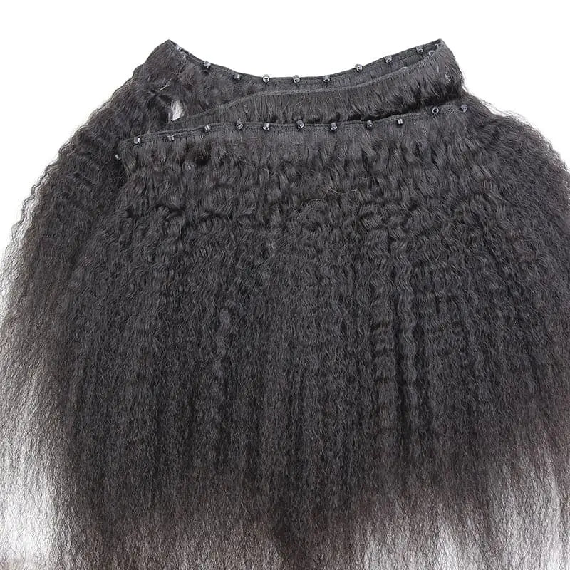 Kinky Straight Micro Weft Hair Extensions - HBL Hair Extensions