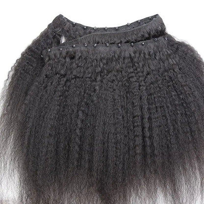 Kinky Straight Micro Weft Hair Extensions - HBL Hair Extensions