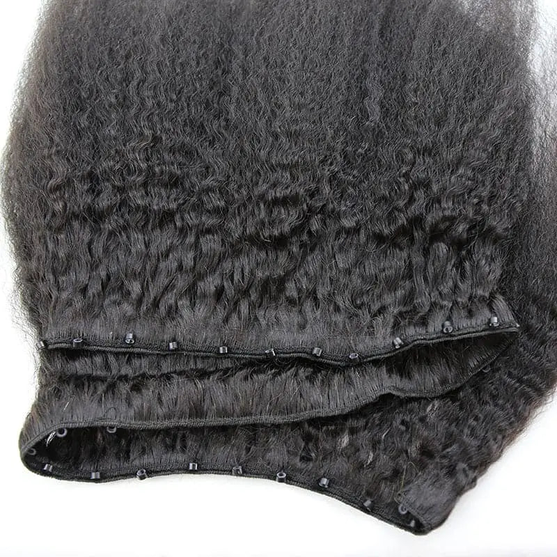 Kinky Straight Micro Weft Hair Extensions - HBL Hair Extensions