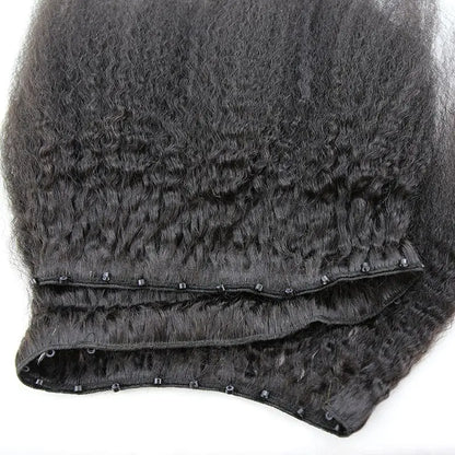 Kinky Straight Micro Weft Hair Extensions - HBL Hair Extensions