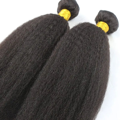 Kinky Straight Micro Weft Hair Extensions - HBL Hair Extensions