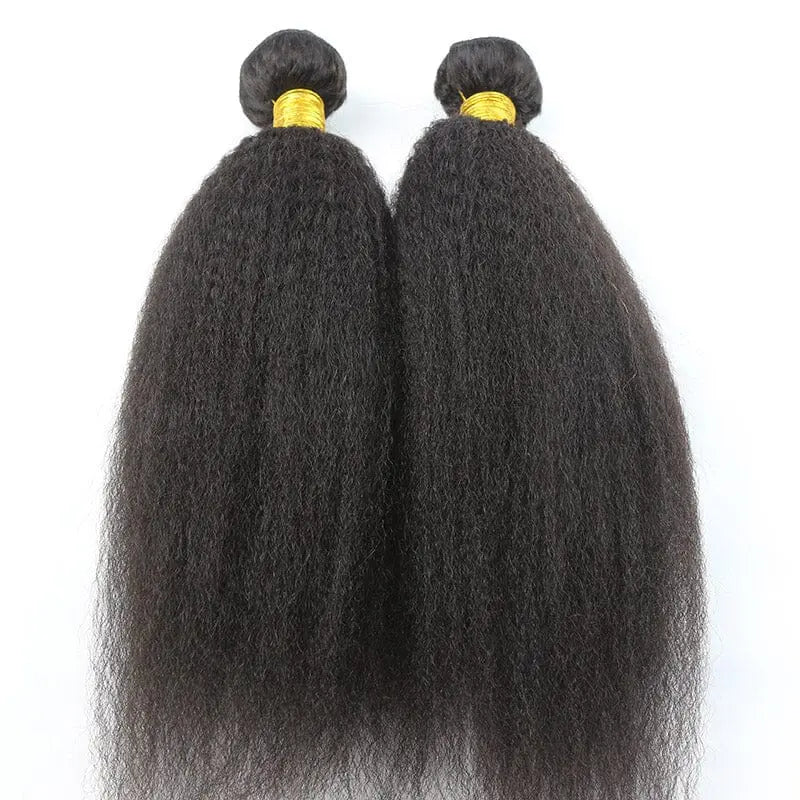 Kinky Straight Micro Weft Hair Extensions - HBL Hair Extensions