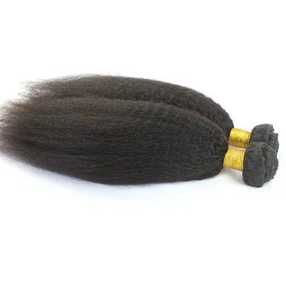 Kinky Straight Micro Weft Hair Extensions - HBL Hair Extensions