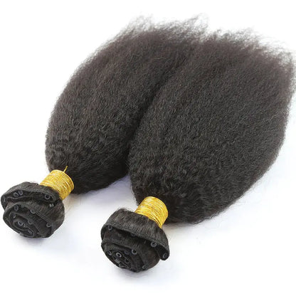 Kinky Straight Micro Weft Hair Extensions - HBL Hair Extensions