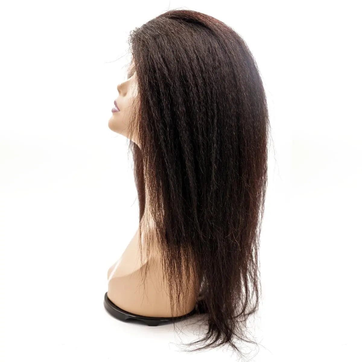 Kinky Straight Skin Polyurethane Medical Wig - HBL Hair Extensions