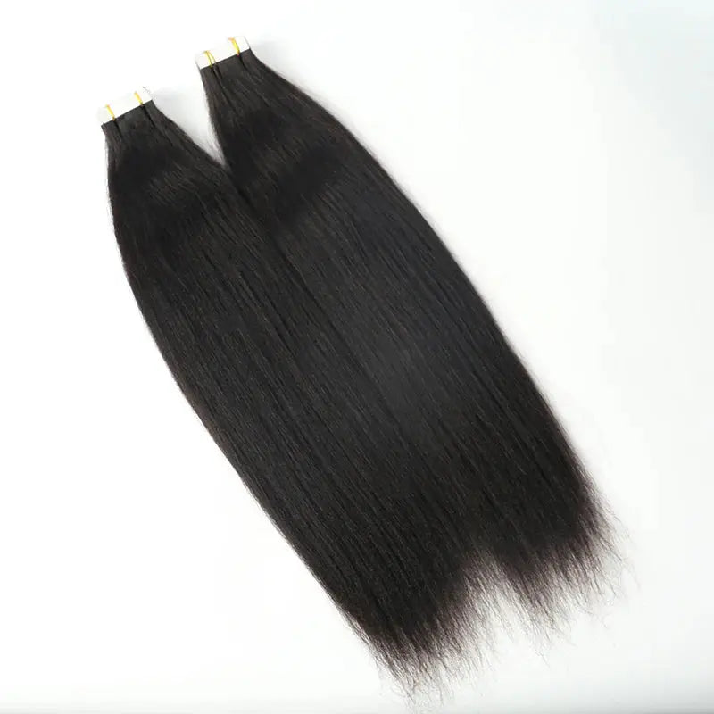 Light Yaki Tape In HBL Hair Extensions Tape Extensions