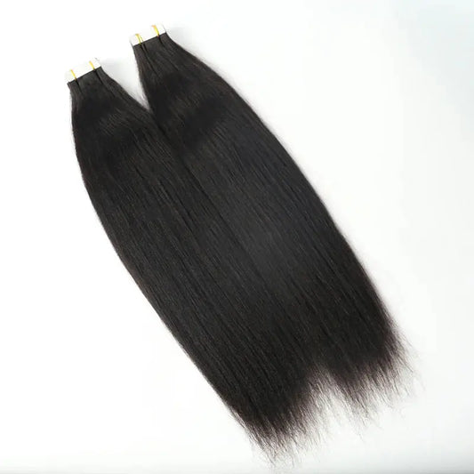 Light Yaki Tape In HBL Hair Extensions Tape Extensions