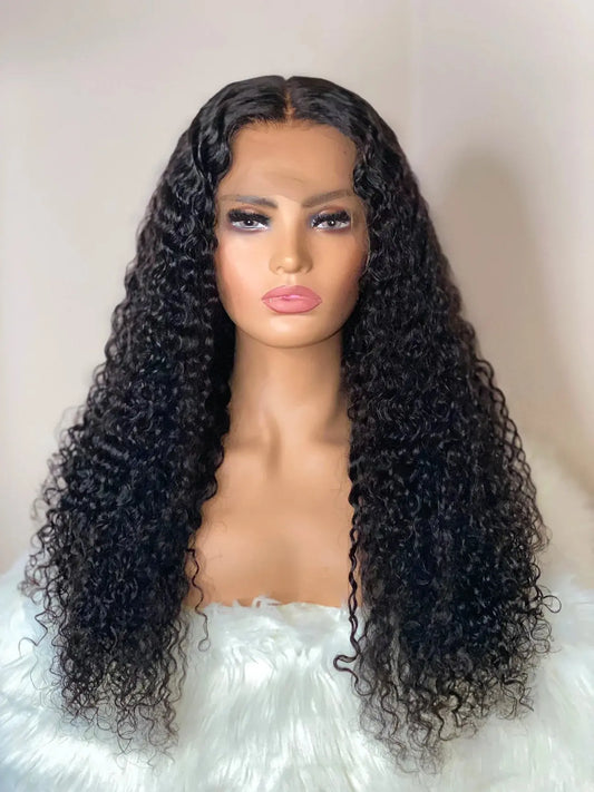 Lux Goddess Burmese Curly HD Lace Frontal Wig HBL Hair Extensions Wig