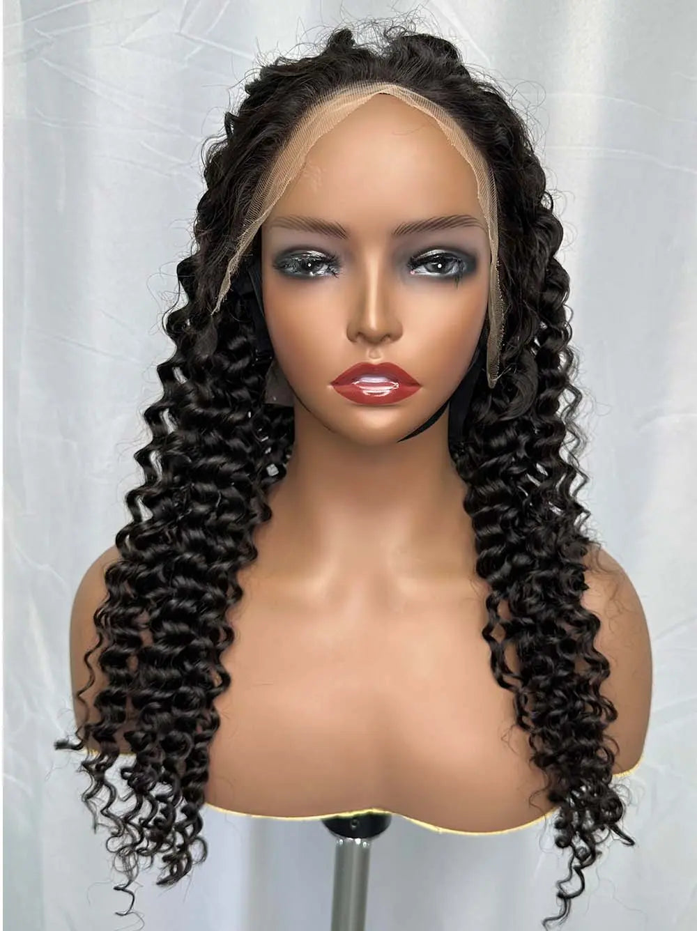 Lux Goddess Burmese  Deep Wave HD Lace Frontal Wig HBL Hair Extensions Wig