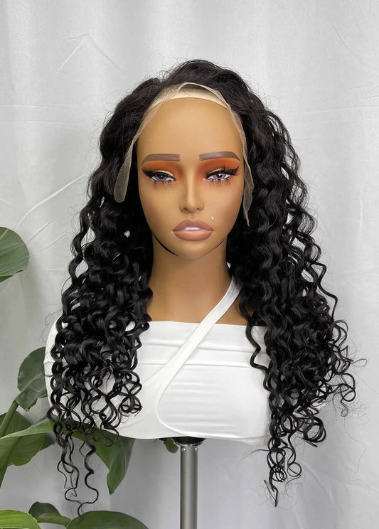 Lux Goddess Burmese Water Wave HD Lace Frontal Wig HBL Hair Extensions Wig