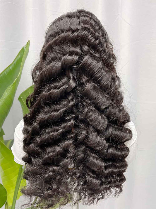 Lux Goddess Loose Deep Wave HD Lace Frontal Wig HBL Hair Extensions Wig