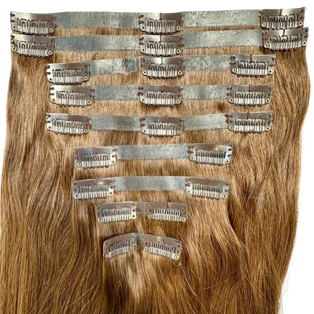 Medium Brown Seamless Clip-In - HBL Hair Extensions