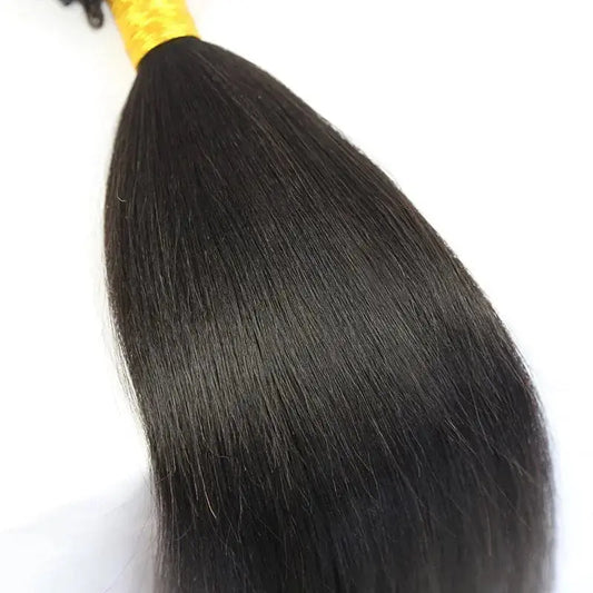Micro Loop HAIR EXTENSION Light Yaki Straight Human Hair HBL Hair Extensions Microloop