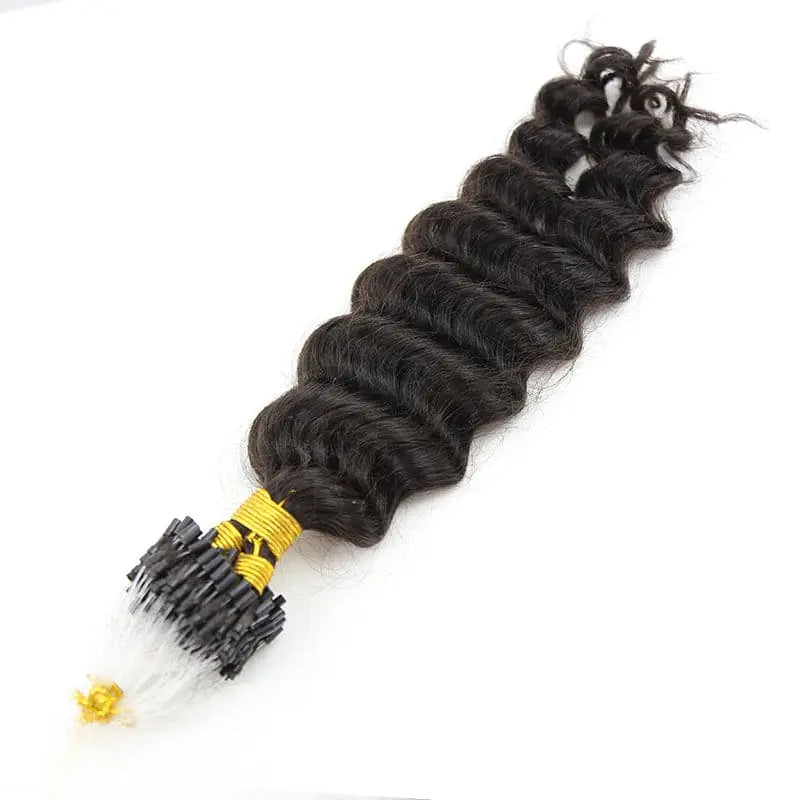 Micro Loop HAIR EXTENSION Deep Wave Human Hair HBL Hair Extensions Microloop