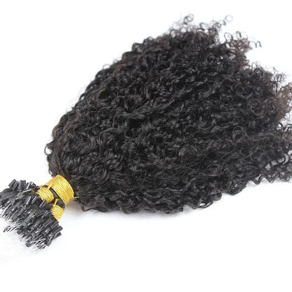 Tight curly hair extensions Micro Loop - HBL Hair Extensions