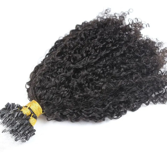 Tight curly hair extensions Micro Loop - HBL Hair Extensions