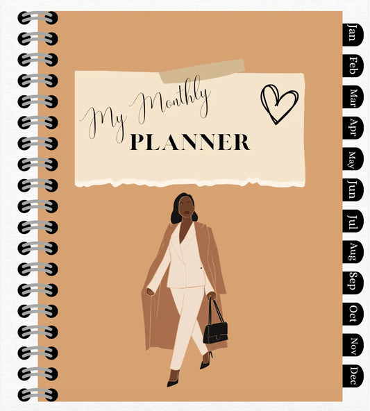 Monthly Planner HBL Hair Extensions Digital Download
