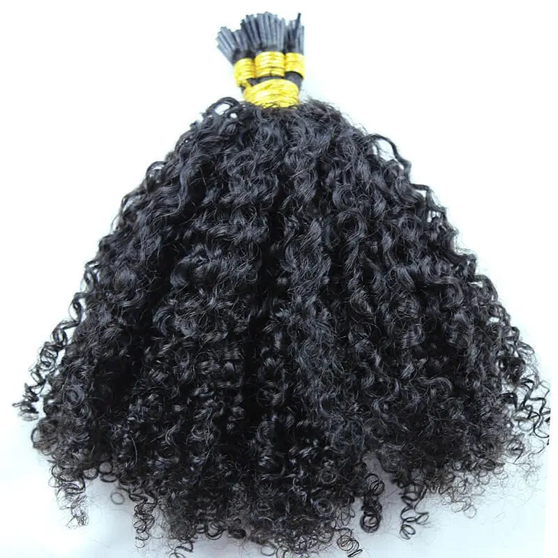 Multi-Textured Kinky Curly I Tip - HBL Hair Extensions