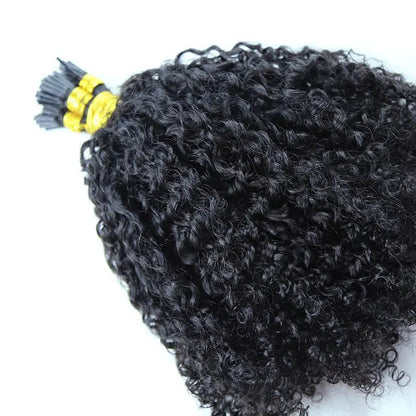 Multi-Textured Kinky Curly I Tip - HBL Hair Extensions