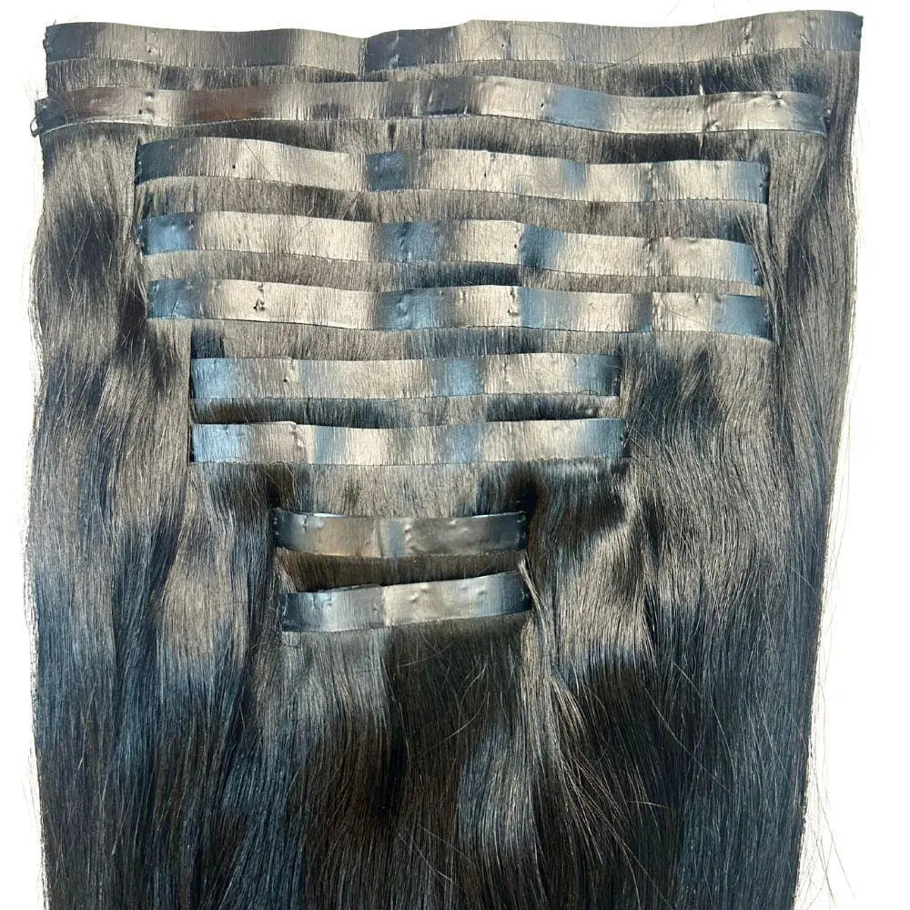 Natural Black Seamless Clip-In - HBL Hair Extensions