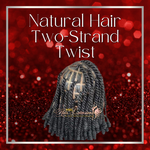 Natural Hair Two-Strand Twist HBL Hair Extensions Hair Service, Natural Hair Service, Natural Hair