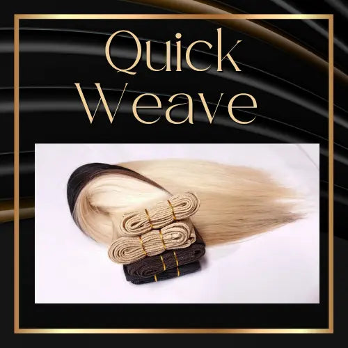 Quick Weave: Traditional Full Head or Seamless Lace Frontal/Closure HBL Hair Extensions Hair Service, Quick Weave