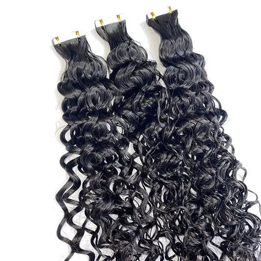 Raw Curly Tape In Extensions - HBL Hair Extensions