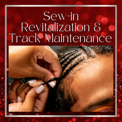 Sew-in Revitalization & Track Maintenance HBL Hair Extensions Hair Service, Sew in , Weaves