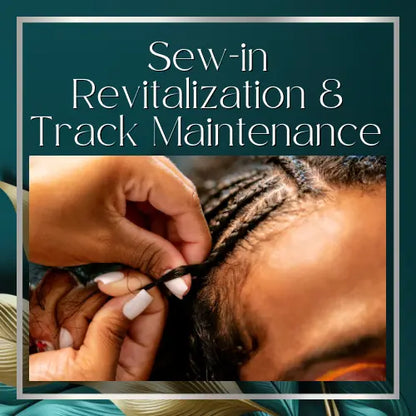 Sew-in Revitalization & Track Maintenance HBL Hair Extensions Hair Service, Sew in , Weaves