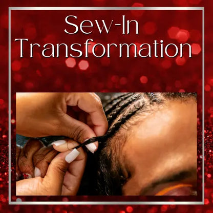 Sew-in Transformation with Olaplex Color & Hair Health Ritual HBL Hair Extensions Hair Service, Sew in, Weave, Flat sewin