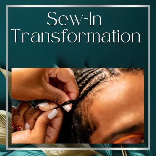 Sew-in Transformation with Olaplex Color & Hair Health Ritual HBL Hair Extensions Hair Service, Sew in, Weave, Flat sewin