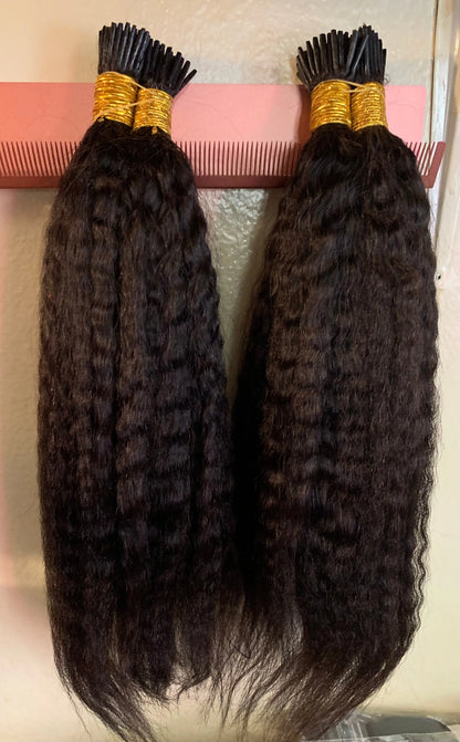 Thick Kinky Straight I Tip - HBL Hair Extensions