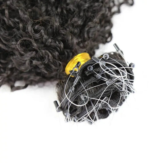 Tight Curly/ Multi-Textured Kinky Curly Micro Loop HBL Hair Extensions Microloop