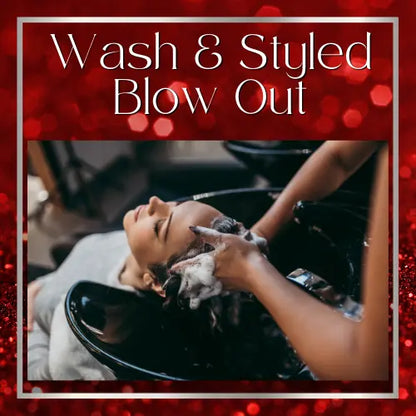 Wash & Styled Blowout HBL Hair Extensions Hair Service, Shampoo, Blow-dry, Blow Out,