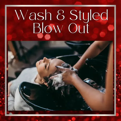 Wash & Styled Blowout HBL Hair Extensions Hair Service, Shampoo, Blow-dry, Blow Out,