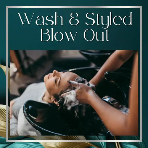 Wash & Styled Blowout HBL Hair Extensions Hair Service, Shampoo, Blow-dry, Blow Out,