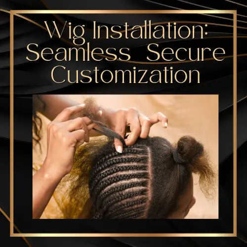 Wig Installation: Seamless & Secure Customization HBL Hair Extensions Hair Service, Wig Installation