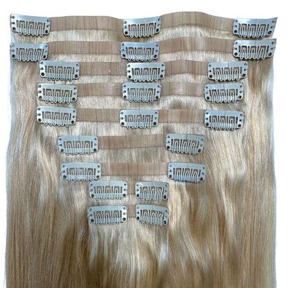 Blonde Seamless Clip-In HBL Hair Extensions 