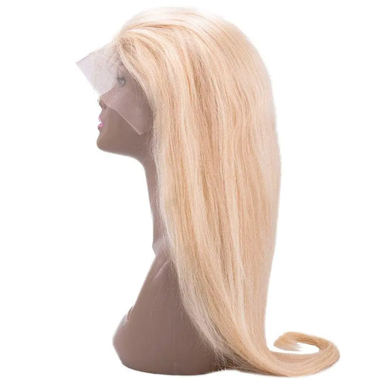 Blonde Straight 13x4 Transparent Lace Front Wig HBL Hair Extensions 