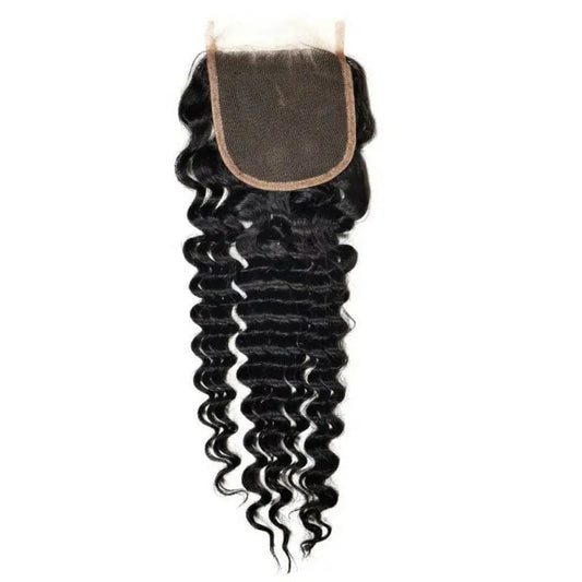 Brazilian Deep Wave 4x4 Closure HBL Hair Extensions 