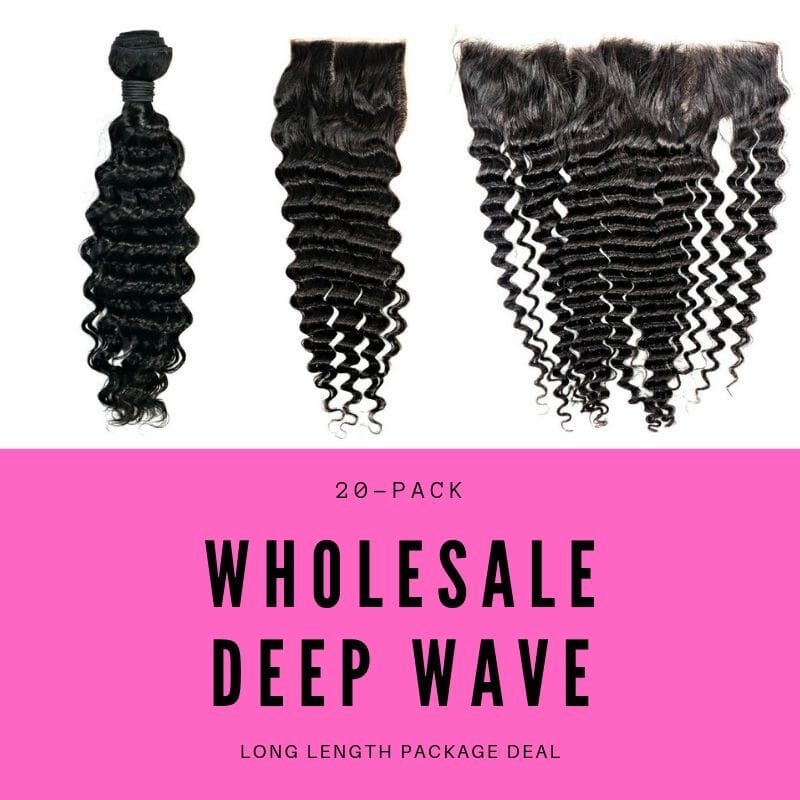 Brazilian Deep Wave Long Length Package Deal HBL Hair Extensions 