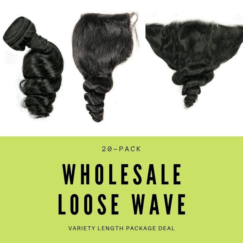 Brazilian Loose Wave Variety Length Package Deal HBL Hair Extensions 