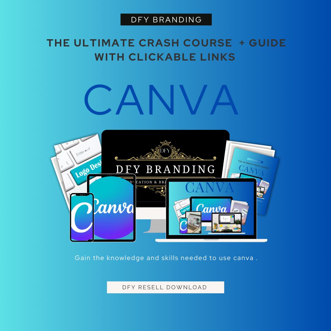 DFY Canva: Ultimate Crash Course + Guide (with links) Digital Download HBL Hair Extensions 