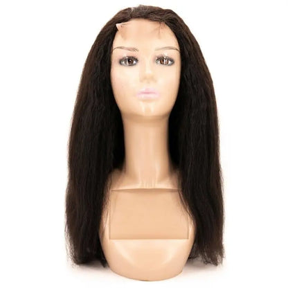 Kinky Straight 4x4 Transparent Closure Wig HBL Hair Extensions 