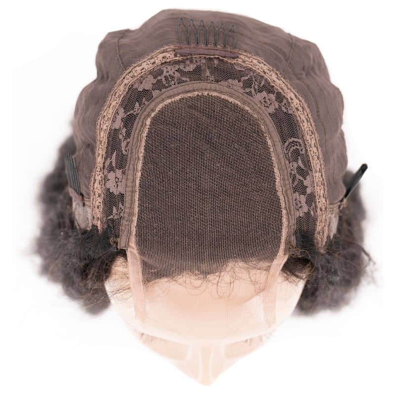 Kinky Straight 4x4 Transparent Closure Wig HBL Hair Extensions 