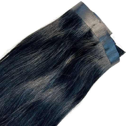 Natural Black Seamless Clip-In HBL Hair Extensions 