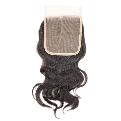 Raw Indian Wavy 4x4 Transparent Closure HBL Hair Extensions 