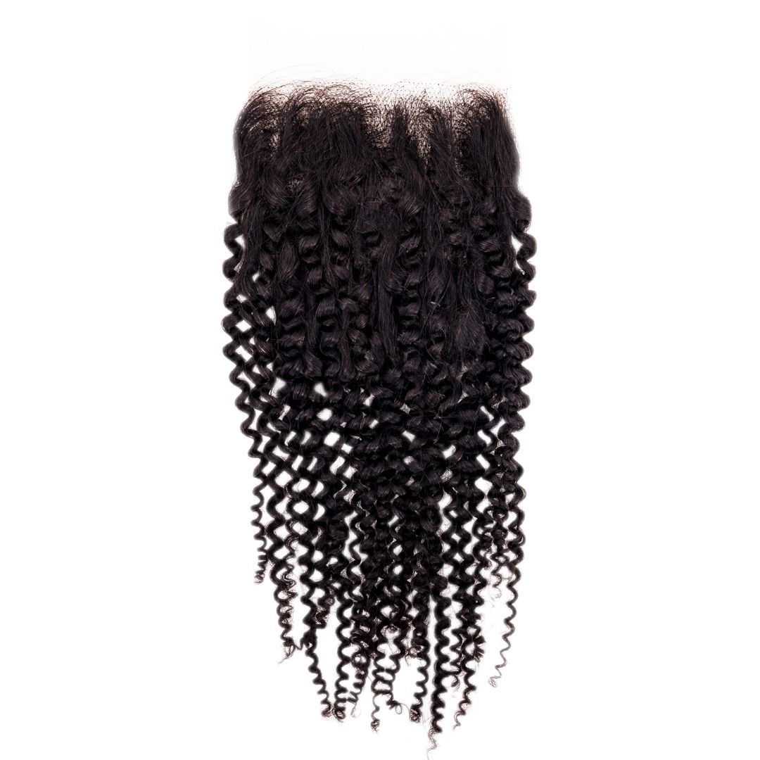 Afro Kinky Curly Closure HBL Hair Extensions 