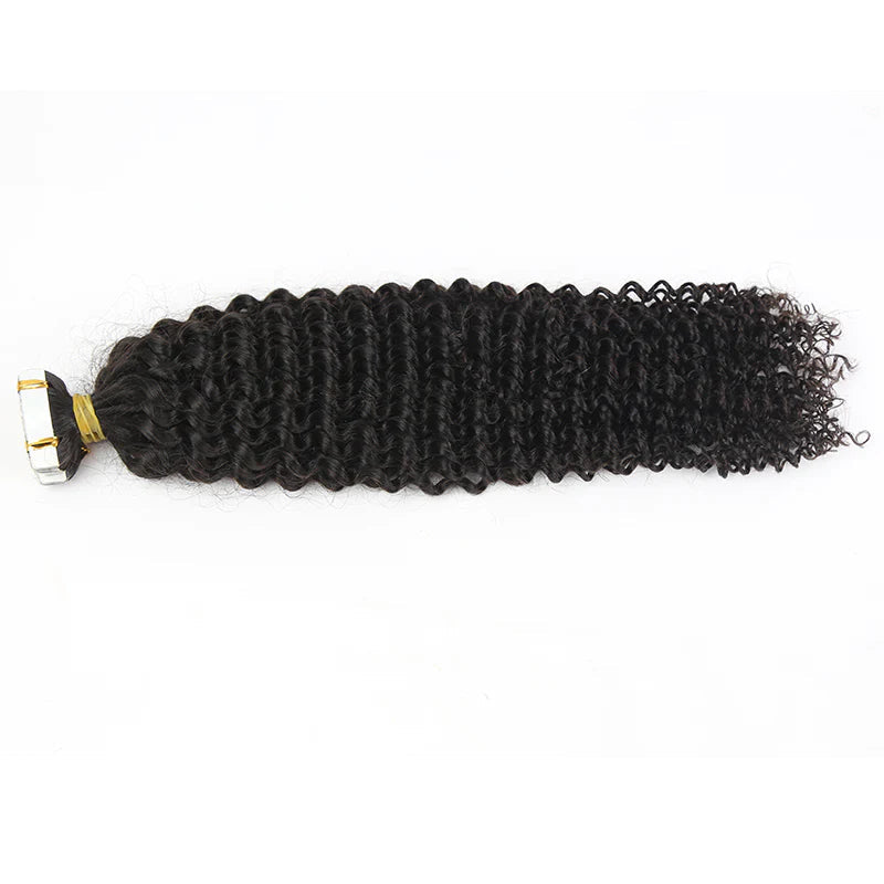 Afro Kinky Curly Tape In HBL Hair Extensions 