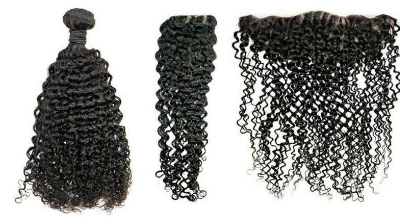 Brazilian Kinky Curly Short Length Package Deal HBL Hair Extensions 